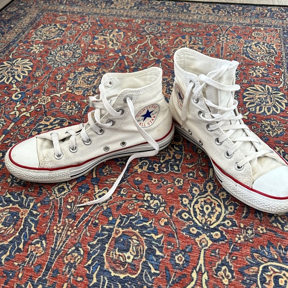 White High-Top Converse - Picture 3 of 3